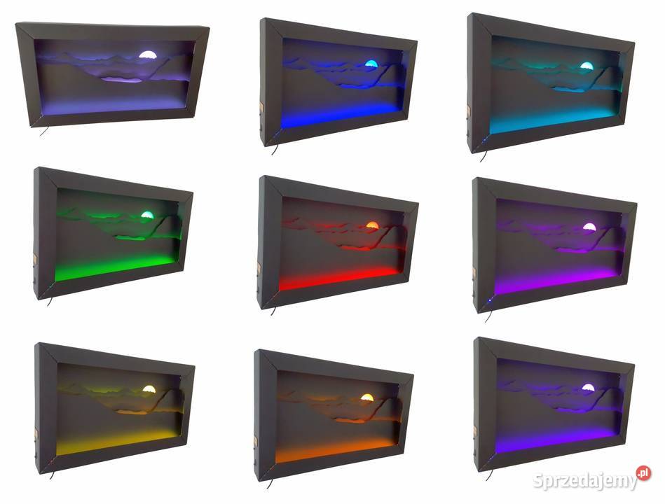 Obraz 3D LED RGB Loft Industrialny świecący podkarpackie Jeżowe