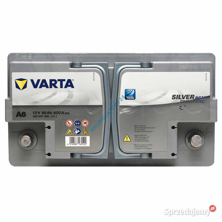 Akumulator VARTA Silver Dynamic A6 80Ah 800A osobowe Lubin