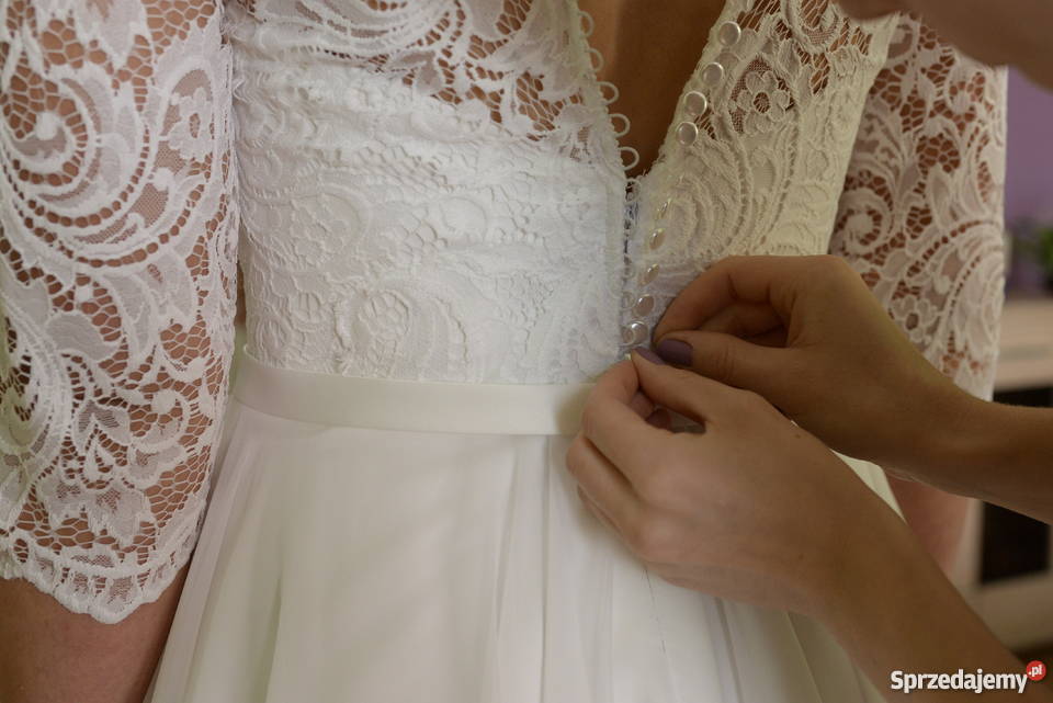 Suknia ślubna klasyczna i wygodna r3840 Damska Będzin