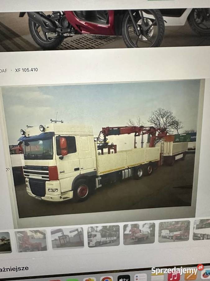Sprzedam  DAF XF 105 skrzyniowy 2012 r.   z HDS + przyczepa