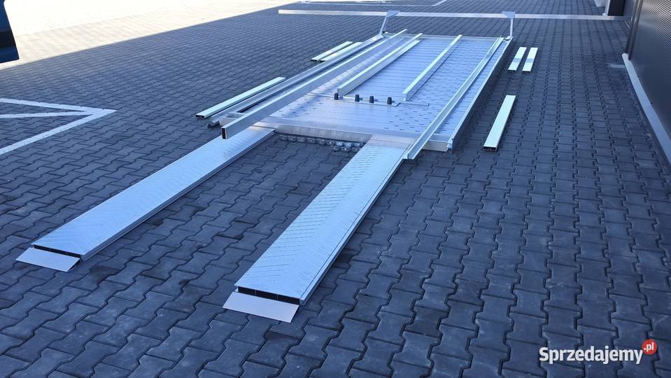 Autolaweta Laweta Aluminiowa Zestaw Podjazdy