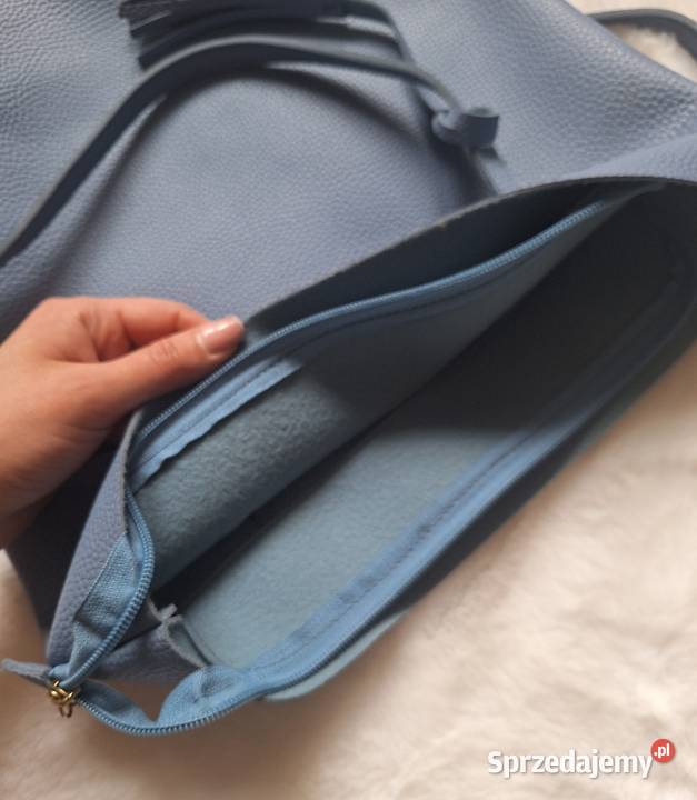 Świetna niebieska torba torebka na ramię Na ramię  Moda i Styl Kraków