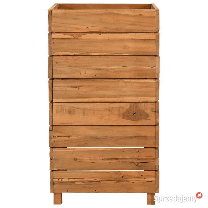 Podwyższona donica 50x40x72 drewno tekowe z Warszawa