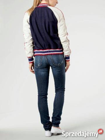 Kurtka HILFIGER DENIM JEDYNA wełna skóra r M Sosnowiec