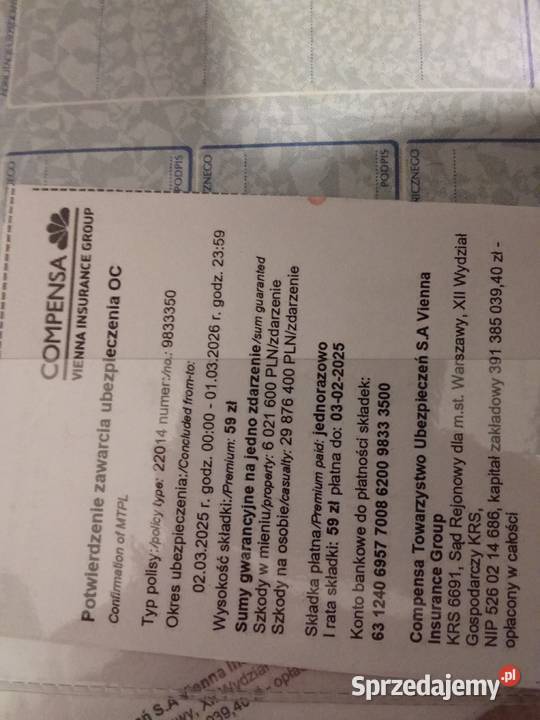 Wsk 3 125 zarejestrowana zamiana sprzedam