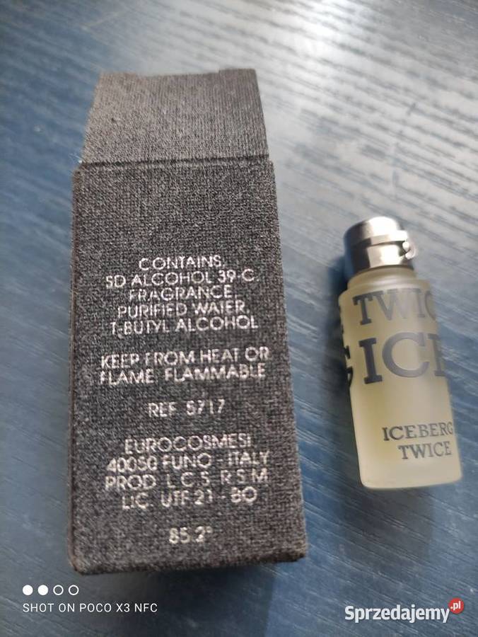 Perfumy Iceberg Twice for him 4ml eau de Piaseczno sprzedam
