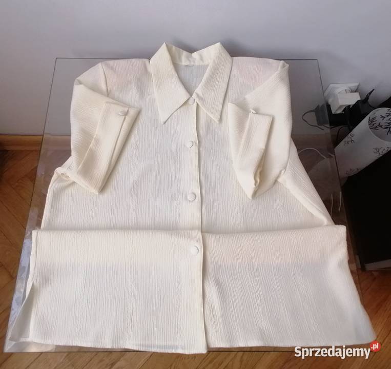 ELEGANCKA BLUZKA DAMSKA ECRU R5052 łódzkie Łódź sprzedam