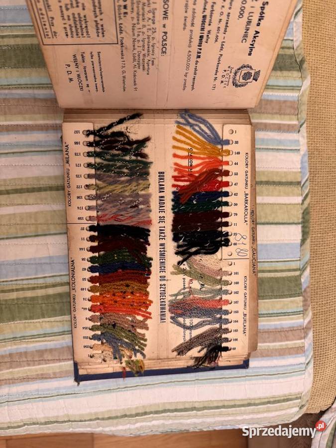 139 WZORNIK WEŁEN I WŁÓCZEK UNION TEXTILE LATA łódzkie