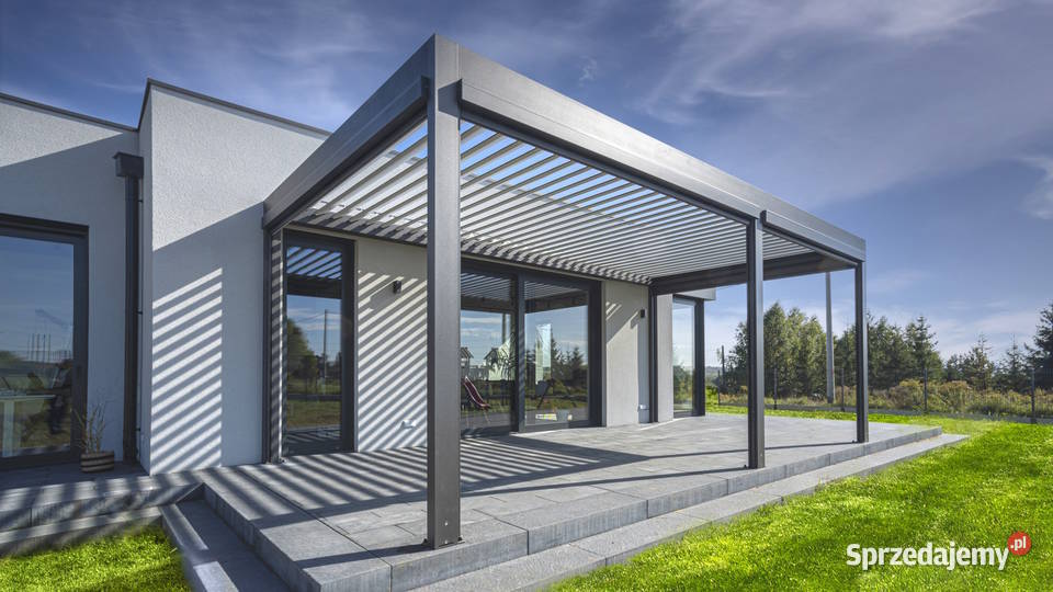 Pergola tarasowa z dachem lamelowym Płock