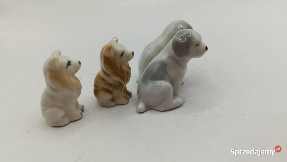 Figurka ozdoba malutkie pieski kolekcja Zamość