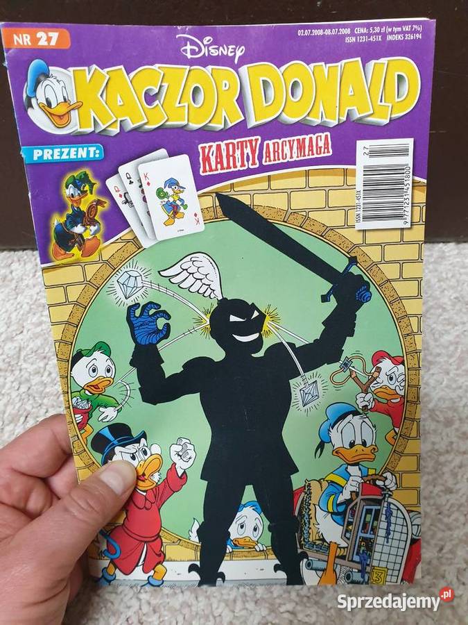 Kaczor Donald zestaw 3 komiksów 2008 Gdynia