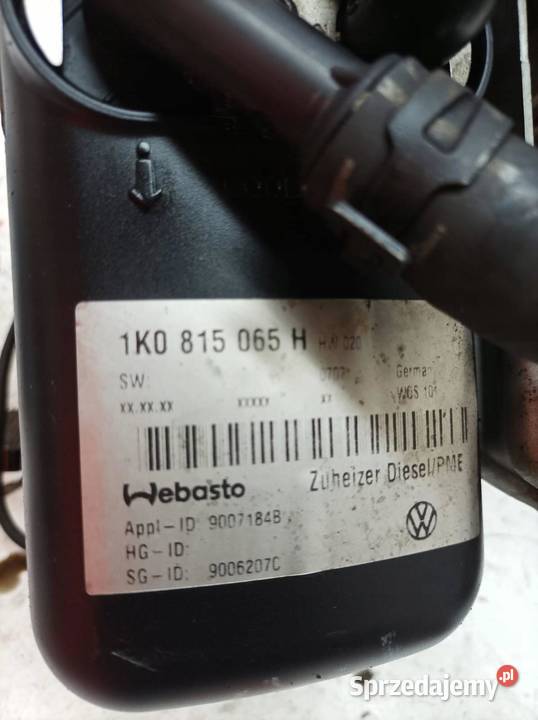 OGRZEWANIE POSTOJOWE 1K0815065H VW Volkswagen świętokrzyskie
