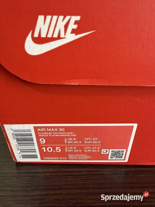 ButySneakersy Nike Air 90 DM0029019 niebieski Gdańsk