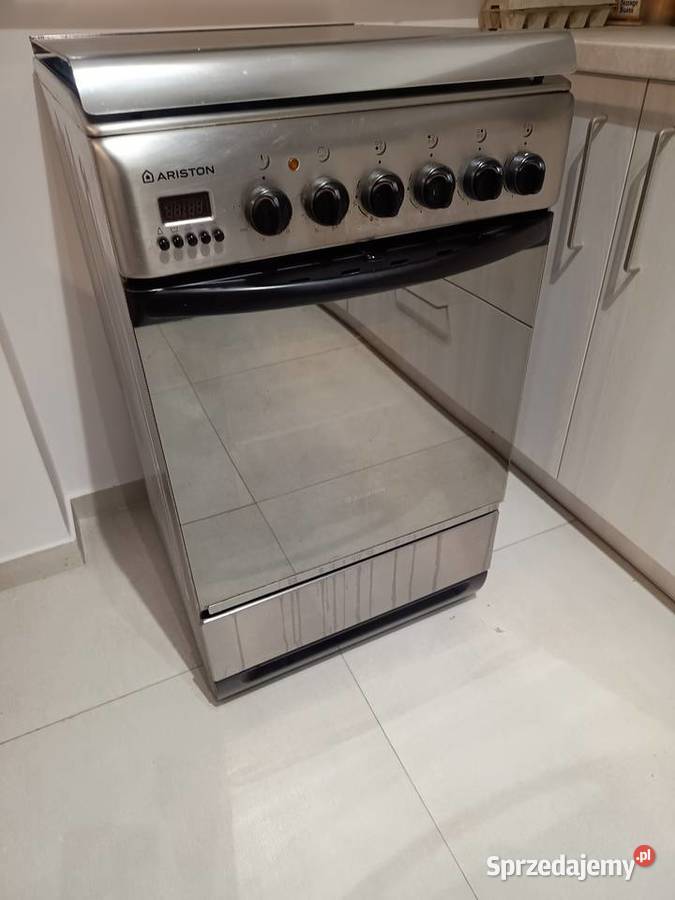Kuchenka gazowo elektryczna Ariston inox 50 Puławy
