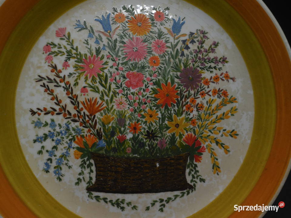 Ceramiczny Włoski talerz malowany sprzedam