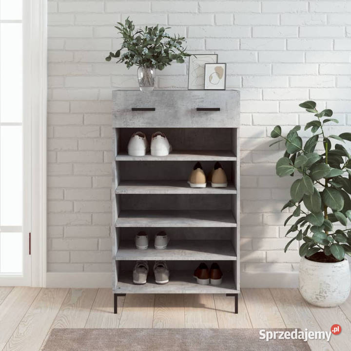 Szafka na buty szarość betonu 60x35x105 WM829616 Warszawa sprzedam