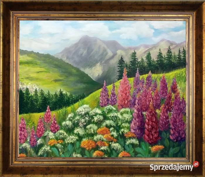 Obraz olejny Pejzaż górski