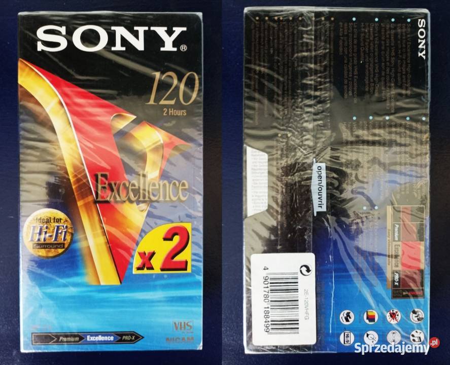 Kasety VHS nowe 2 Dzierżoniów