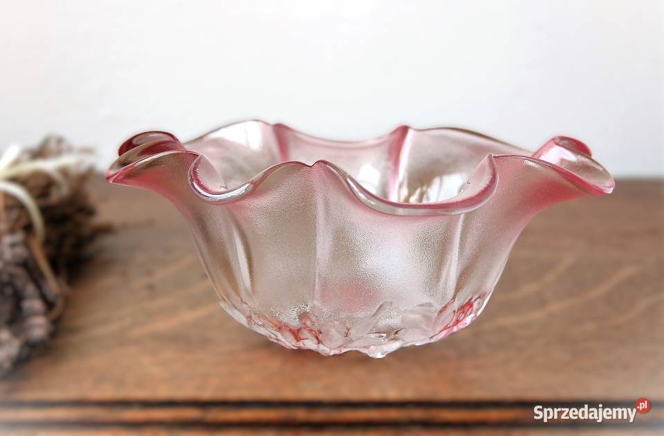 Walther Glas Rosella miska kwiat róża szkło Lublin
