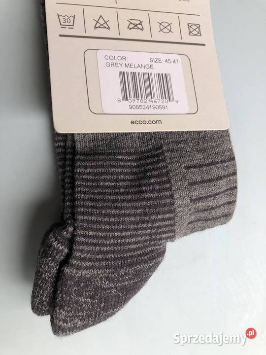 Skarpety ECCO EVERYDAY CREW SOCK r4547 Nowe Rozmiar XL Odzież i bielizna męska małopolskie Kraków