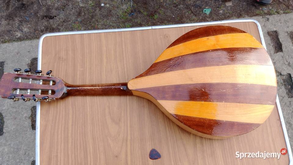 Stara ładna mandolina ośmiostrunowa Antyki Łódź