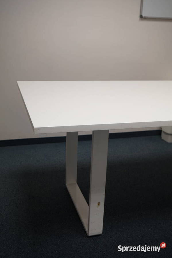 Duży stół konferencyjny w kolorze białym dolnośląskie Wrocław sprzedam