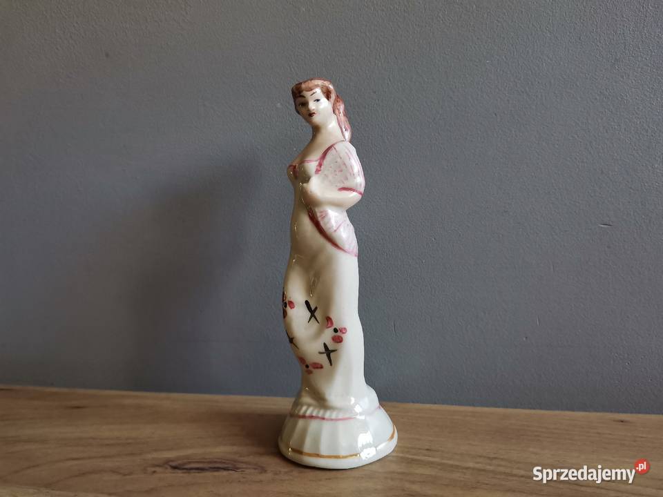 Stara figurka Dama z szalem porcelana Steatyt Katowice sprzedam