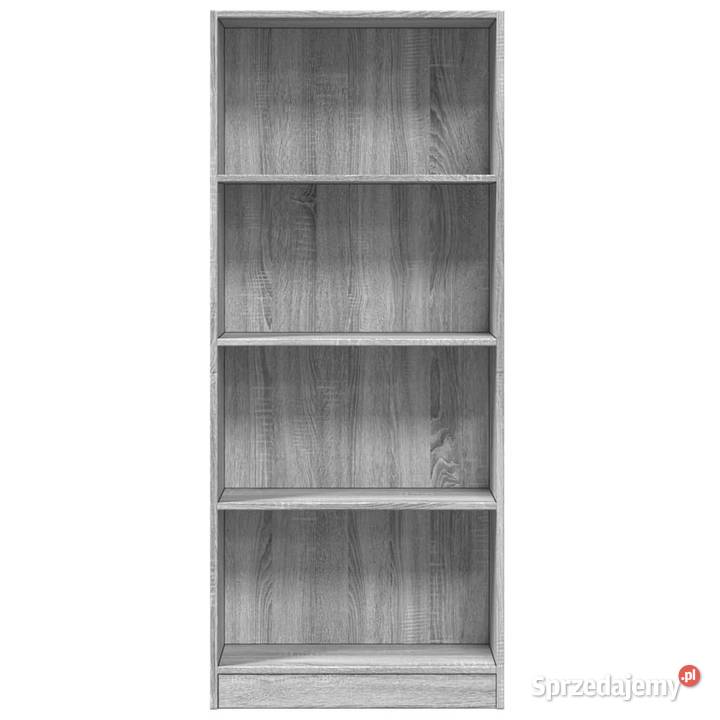 Regał szary dąb sonoma 60x24x143 materiał Warszawa