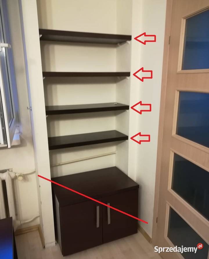 Regał biblioteka półki na książki mocne półki łódzkie Łódź sprzedam
