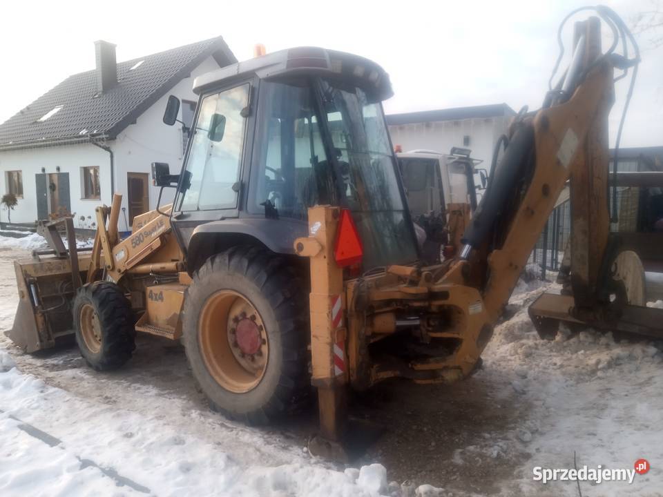 Case 580 SLE teleskop szczęka 4x4 widły sprzedaż Kielce sprzedam