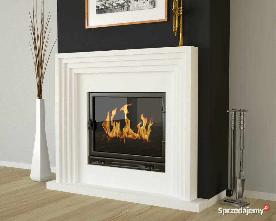 kominek portal kominkowy z kamienia Warszawa