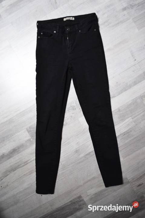 Spodnie czarne długie rurki M proste Denim Co czarny mazowieckie Płock