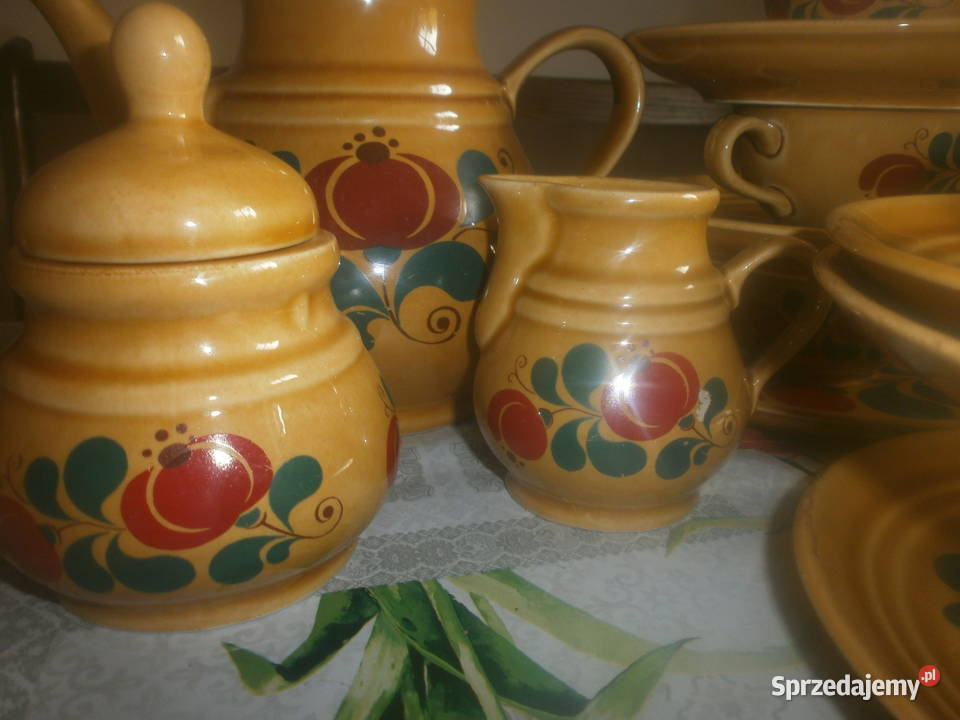 ładny komplet ceramika KATHRIN GDR Ceramika i szkło lubuskie Zielona Góra