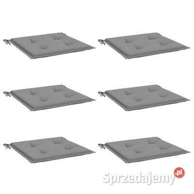 vidaXL Poduszki na krzesła ogrodowe 6 szare Poduszki mazowieckie Warszawa