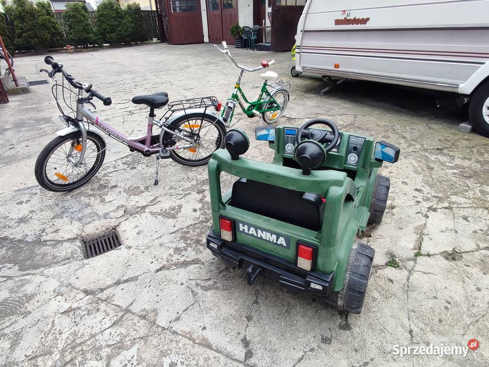 Rower samochód jeep na akumulator dziecka Praszka sprzedam