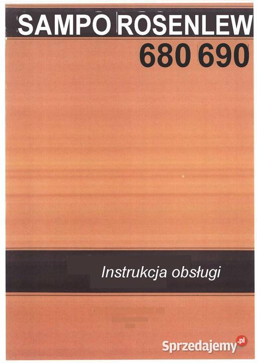 SAMPO ROSENLEW SR 680 690 Instrukcja obsługi Szamotuły
