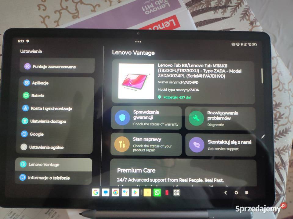 Tablet Lenovo Tab 101 4 GB128Gb Na gwarancji