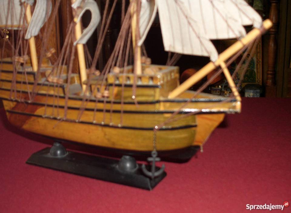 Piękny model okrętu HMS Victory ręczna robota Kraków