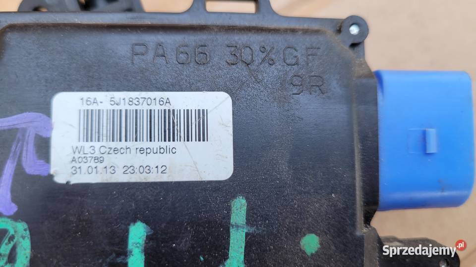 zamek drzwi prawy prawa skoda roomster sprawny