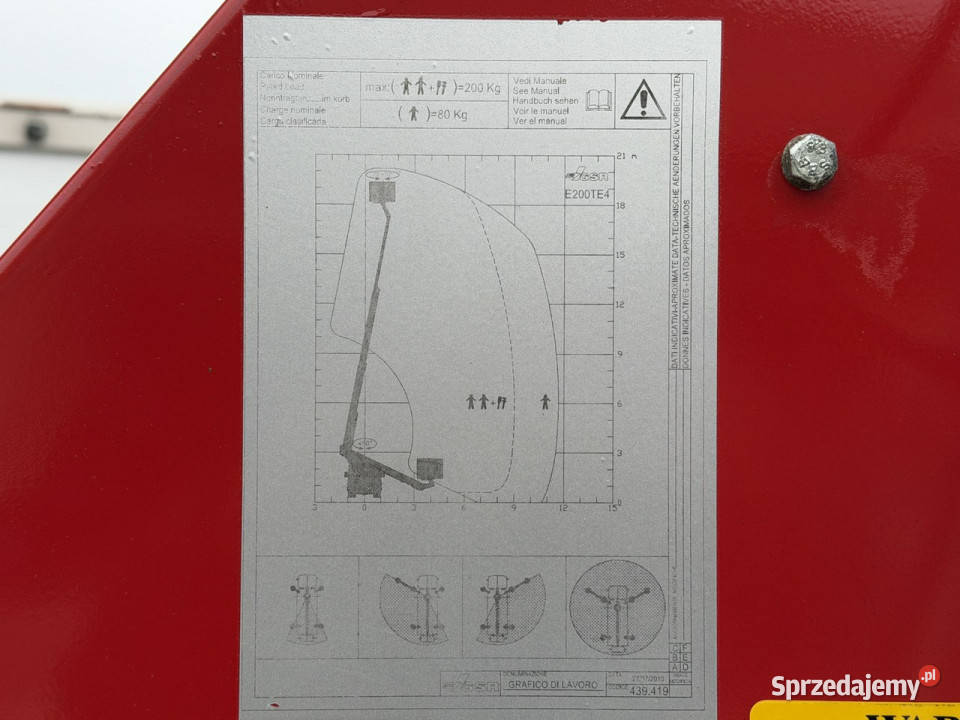Nissan Cabstar Podnośnik Koszowy 20m GSR E200 świętokrzyskie Widełki