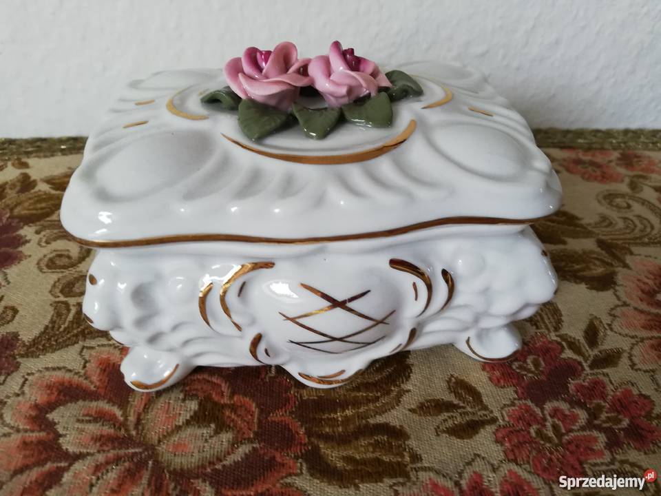 Szkatułka puzderko bombonierka porcelana Gorlice sprzedam
