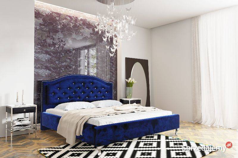 Łóżko w stylu glamour JASMIN 160 x 200 + materac i stelaż !!