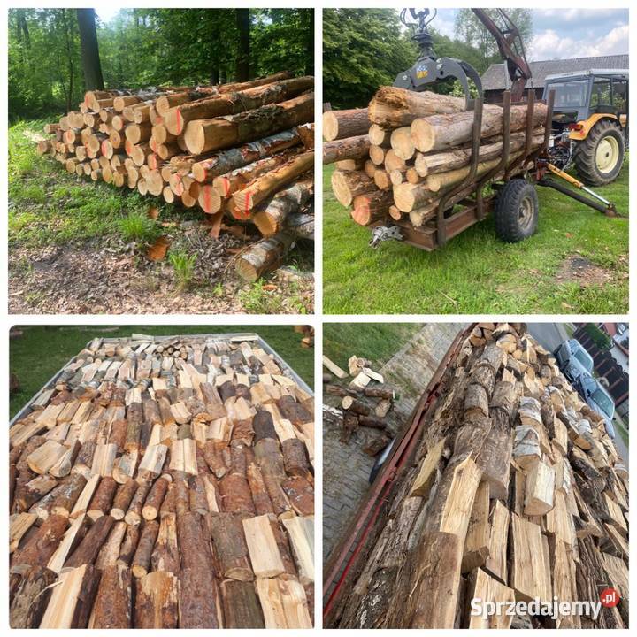 Drewno opałowe kominkowe transport drewna Opał Twardogóra