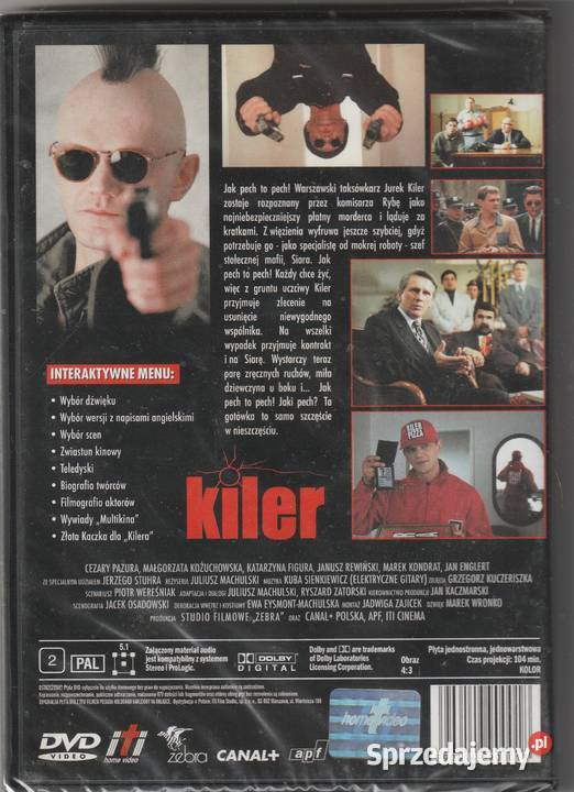 KilerCezary Pazura reżJMachulski DVD mazowieckie Pruszków