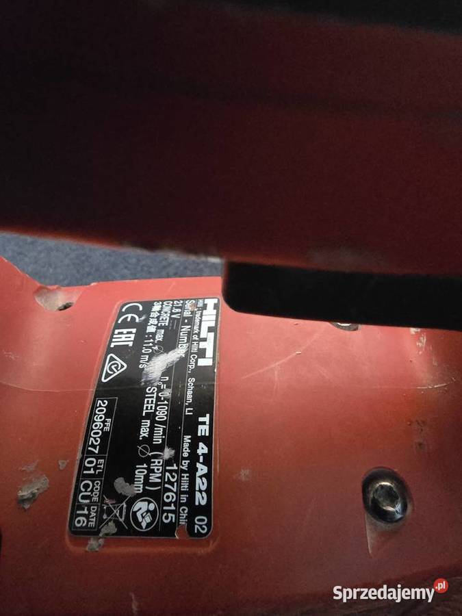 Hilti TE 4A22 Wiertarka wielkopolskie