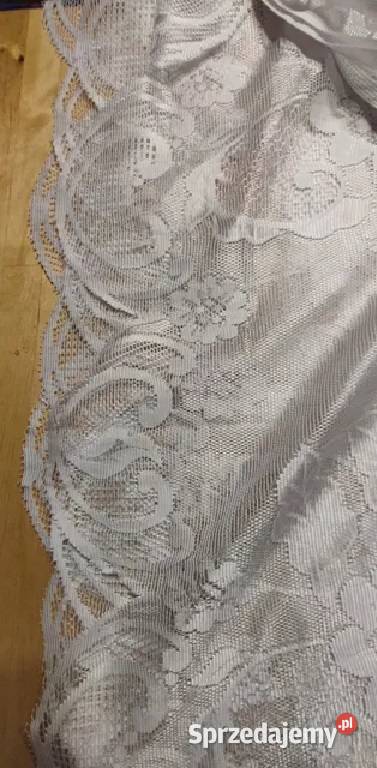 Firanka biała koronkowa szeroka Kraków
