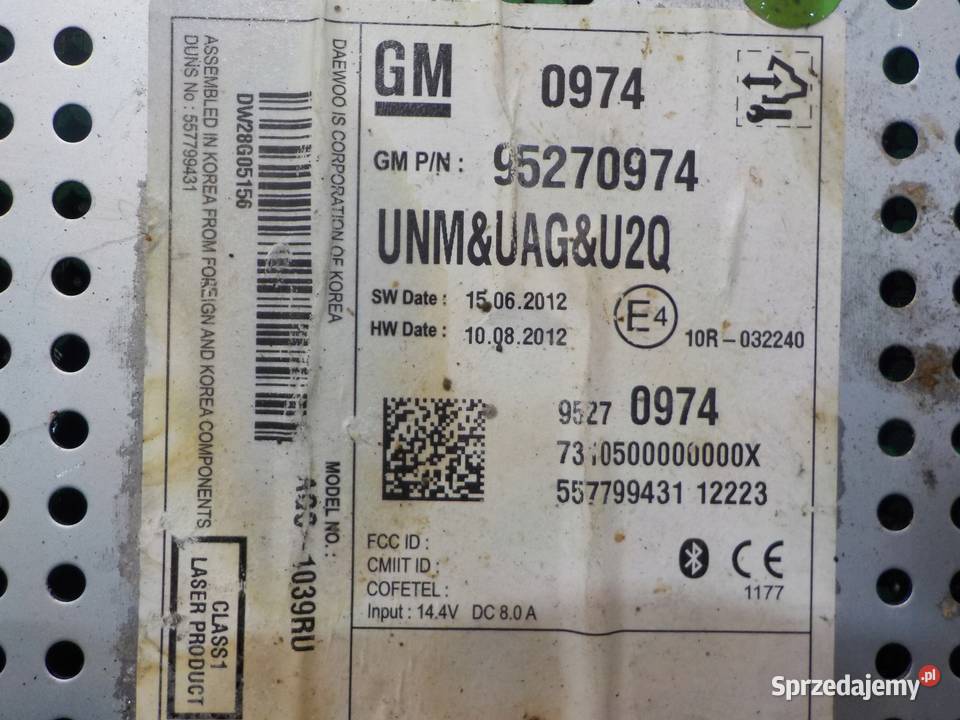 OPEL MOKKA A I 14 T 13r radio CD 95270974 Suków