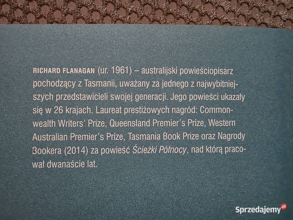 Richard Flanagan Klaśnięcie jednej dłoni Kraków sprzedam