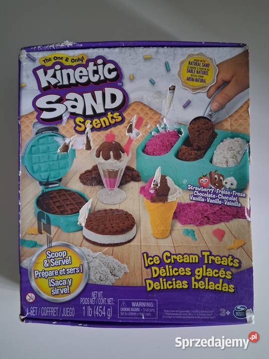 Kinetic Sand Piasek Kinetyczny Pachnące Lody Brzozów sprzedam