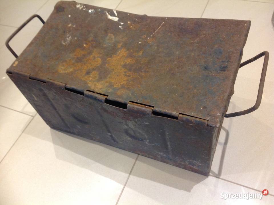 Stara Skrzynka Metalowa ZES CHOJNÓW Sygnowana Pozostałe